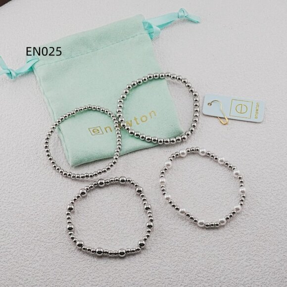 Enewton Platinum Bead & Pearl Bracelet Set - Picture 4 of 4